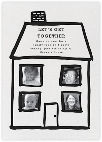 Family Home - 4 - Linda and Harriett - Family Reunion Invitations