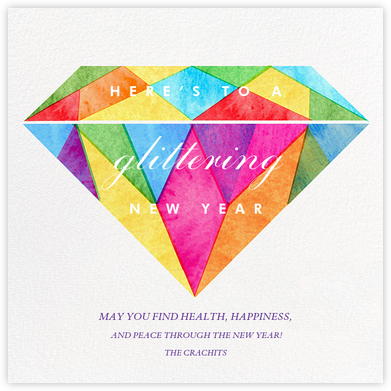 Glittering New Year - Paperless Post - New Year Cards 