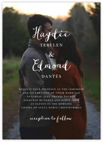 Pilier (Invitation) - Bellini - Paperless Post - Online Wedding Invitations