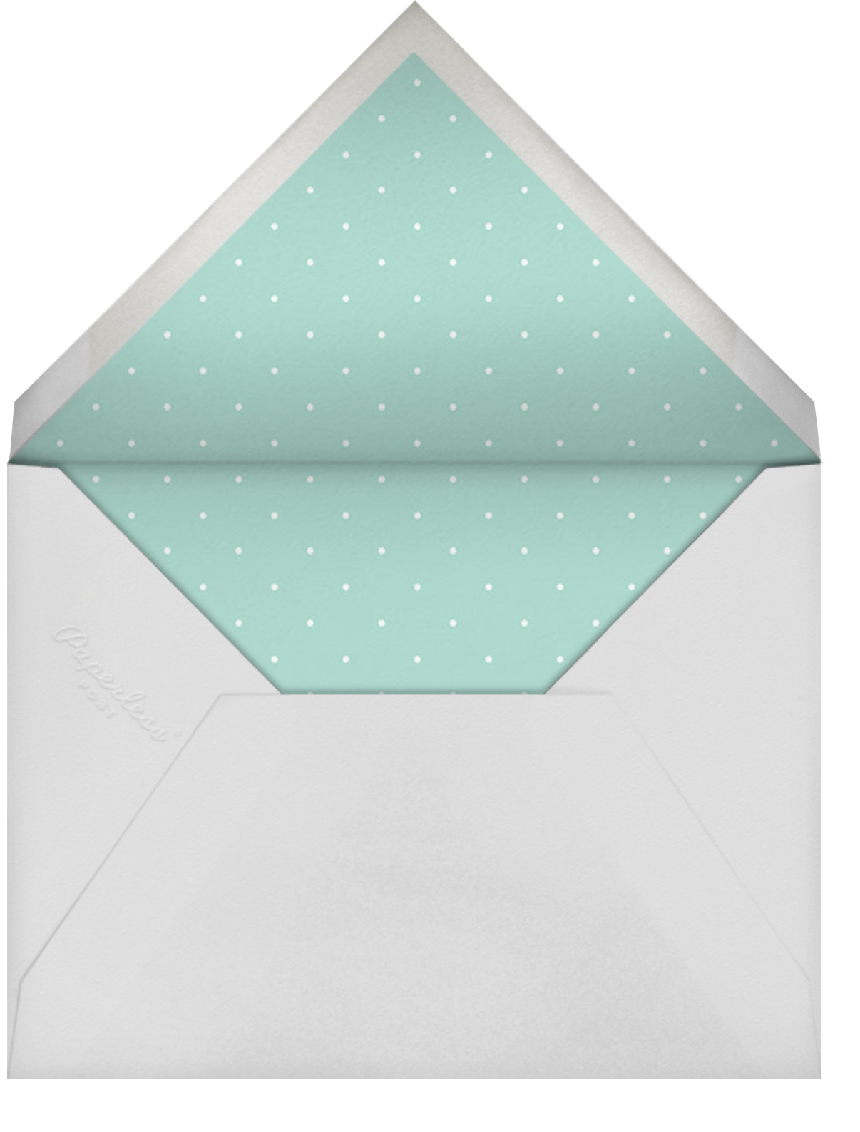 Bobbin (Engagement) - Lagoon - Paperless Post - Envelope