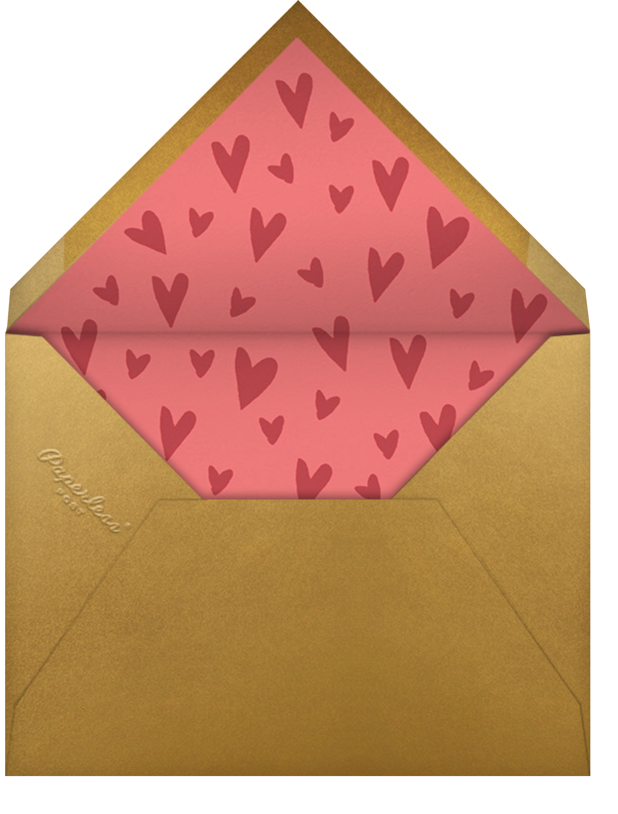 Filigree Heart - Red - Paperless Post - Envelope