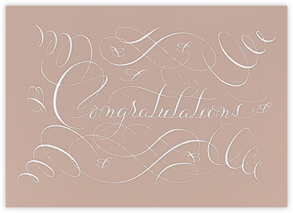 Congratulations Flourish - Rose - Bernard Maisner - Graduation Cards