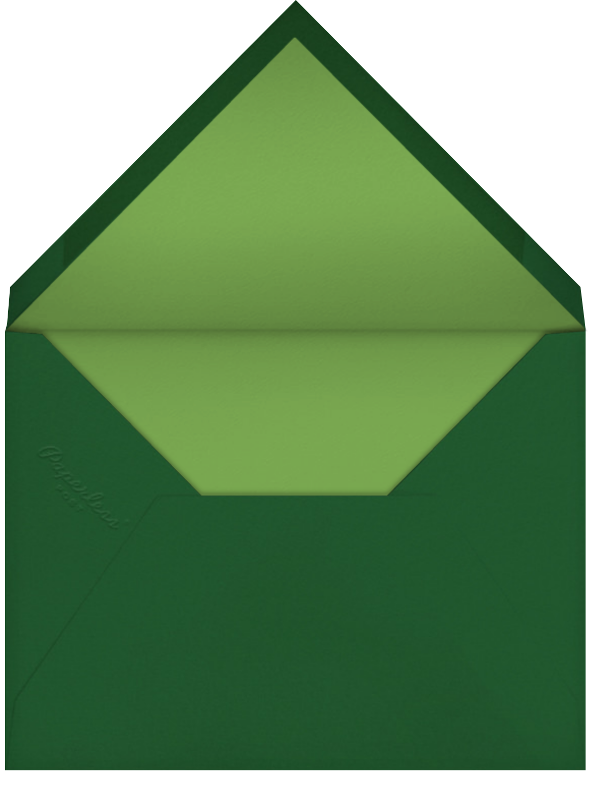 Fern II (Invitation) - Green - Paperless Post - Envelope
