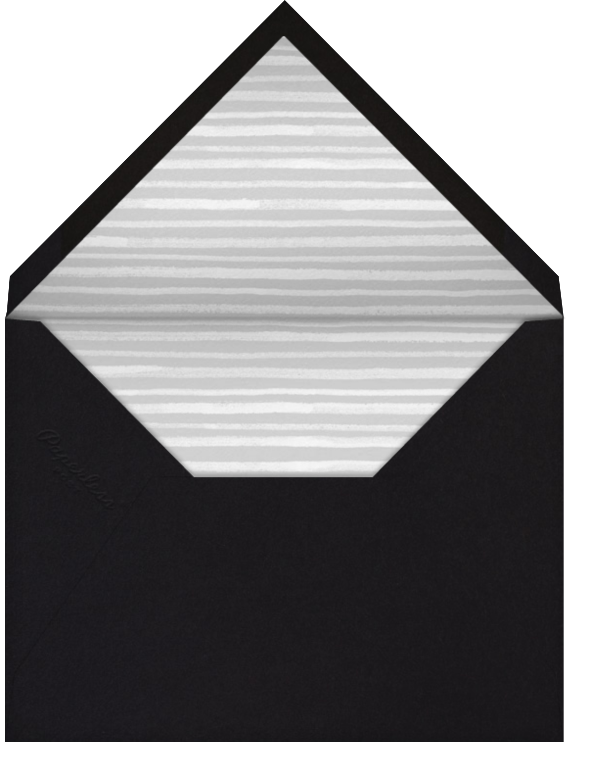 Triangles Splitscreen - Black - Paperless Post - Envelope