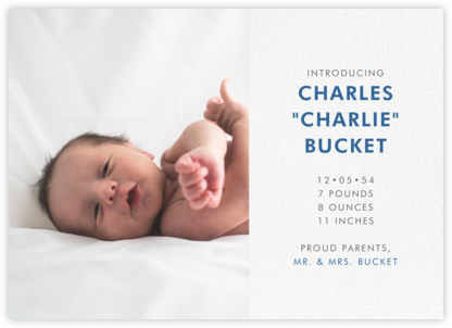 Photo Spread - White - Paperless Post - Birth Announcements