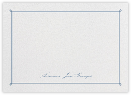 Double Loop Frame Horizontal - Dark Blue - Paperless Post - Personalized Stationery 
