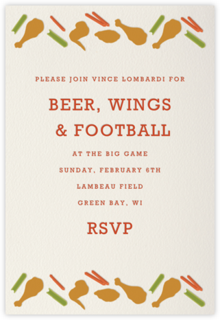 Bar Food - Paperless Post - Sporting Event Invitations