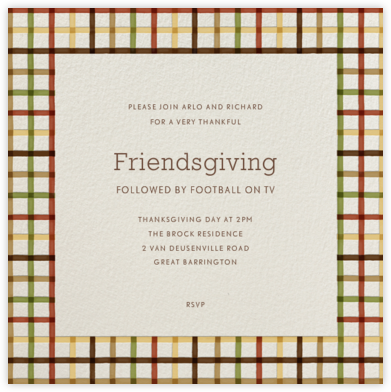 Thanksgiving invitations - online at Paperless Post