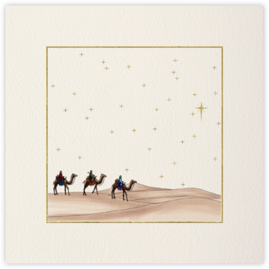 Three Traveling Magi - Paperless Post - Religious Christmas Cards