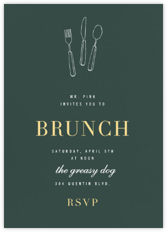 brunch cards | Send online instantly | RSVP tracking