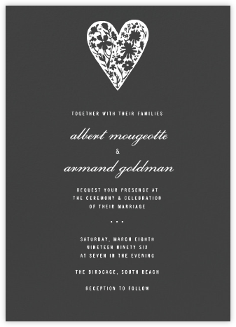 Slate (Tall) - Paperless Post - Boho Wedding Invitations