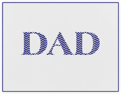 Chevron (Navy) - Paperless Post - Father's Day Cards
