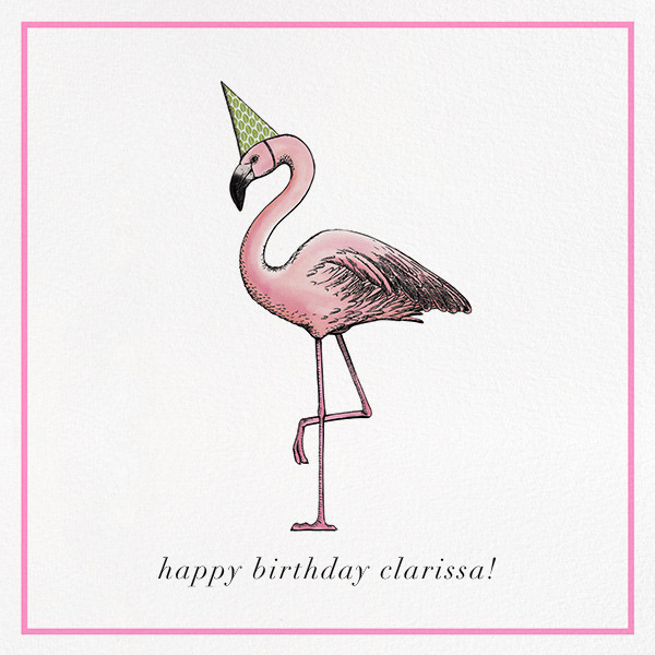 Flamingo Birthday Send Online Instantly Track Opens