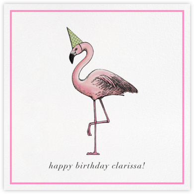 Flamingo Birthday - Paperless Post - Online Greeting Cards