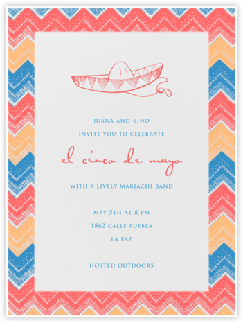 Poncho - Paperless Post - Cinco de Mayo Invitations