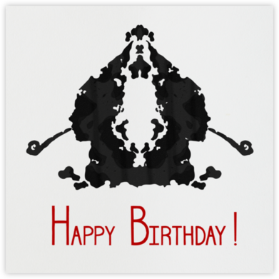 Rorschach Birthday Silhouette (Crimson) - Paperless Post - Birthday Cards for Her