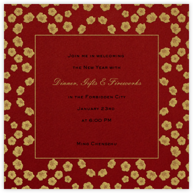 Peach Blossoms - Paperless Post - Lunar New Year Invitations