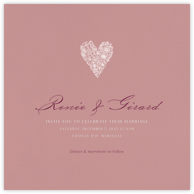 Tea Rose (Invitation) - Paperless Post - Affordable Wedding Invitations