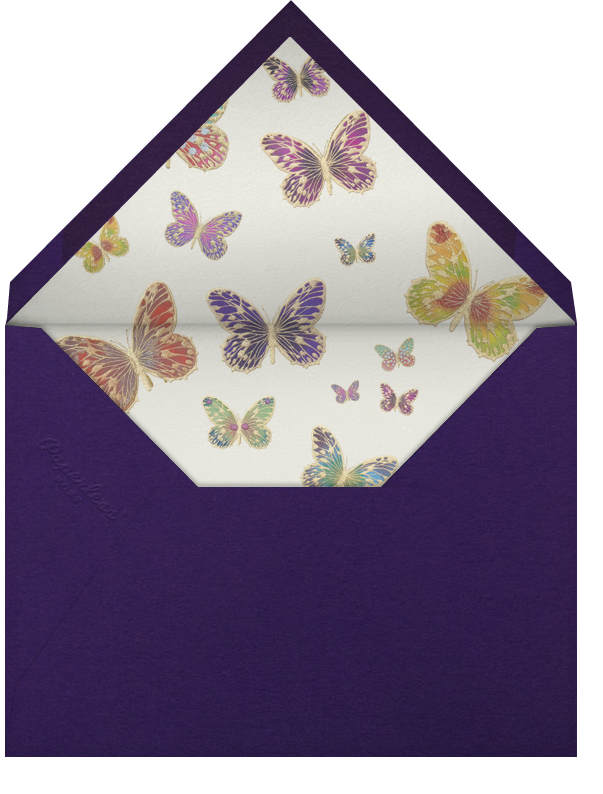 Hand Painted Butterfly - Pink Purple - Bernard Maisner - Envelope