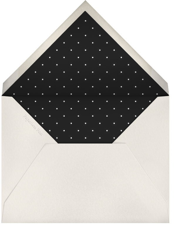 Many Thanks Cream (Black) - Paperless Post - Envelope
