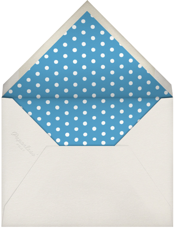Ivory Rounded Stained Edge (Blue) - Paperless Post - Envelope