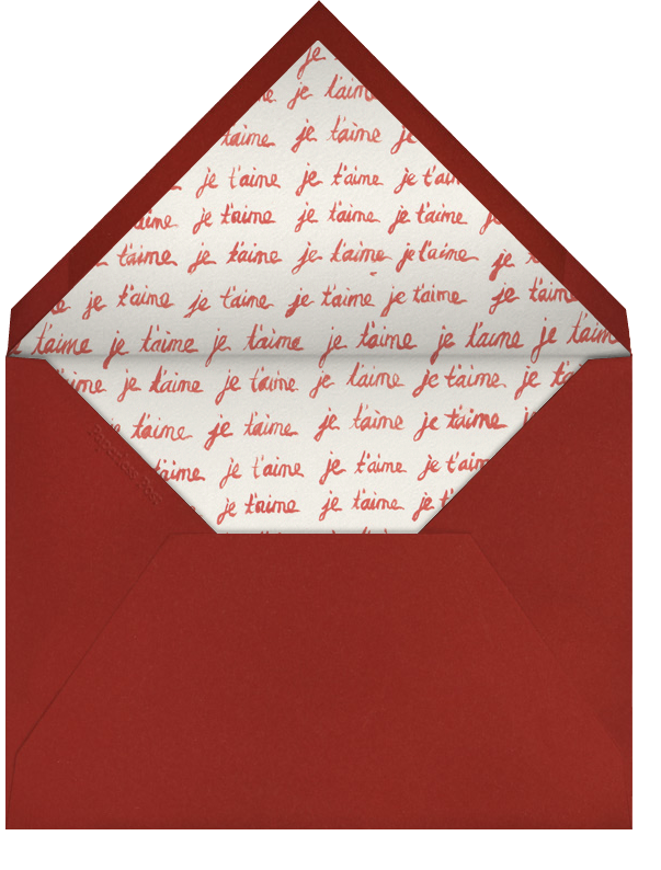 Je t'aime Heart - Paperless Post - Envelope