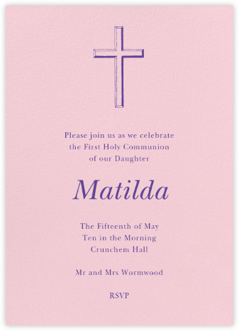 Blush - Paperless Post - First communion invitations 