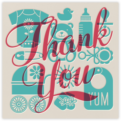 Thank You... Baby Gear - Paperless Post
